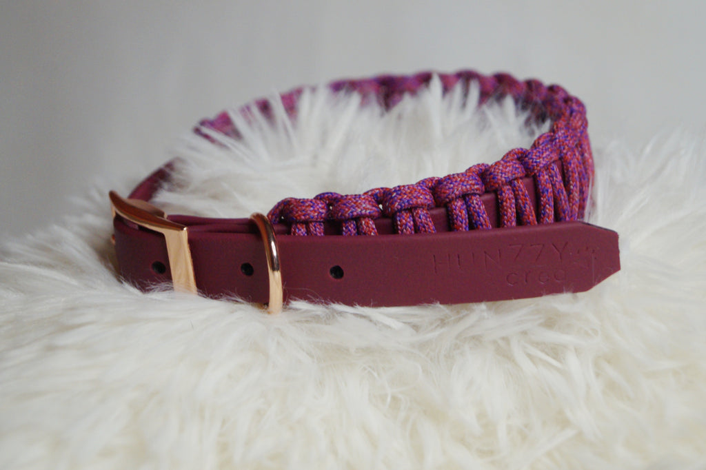 Collier Chien Tressé Paracorde Biothane - Artisanal Résistant Fait Main France