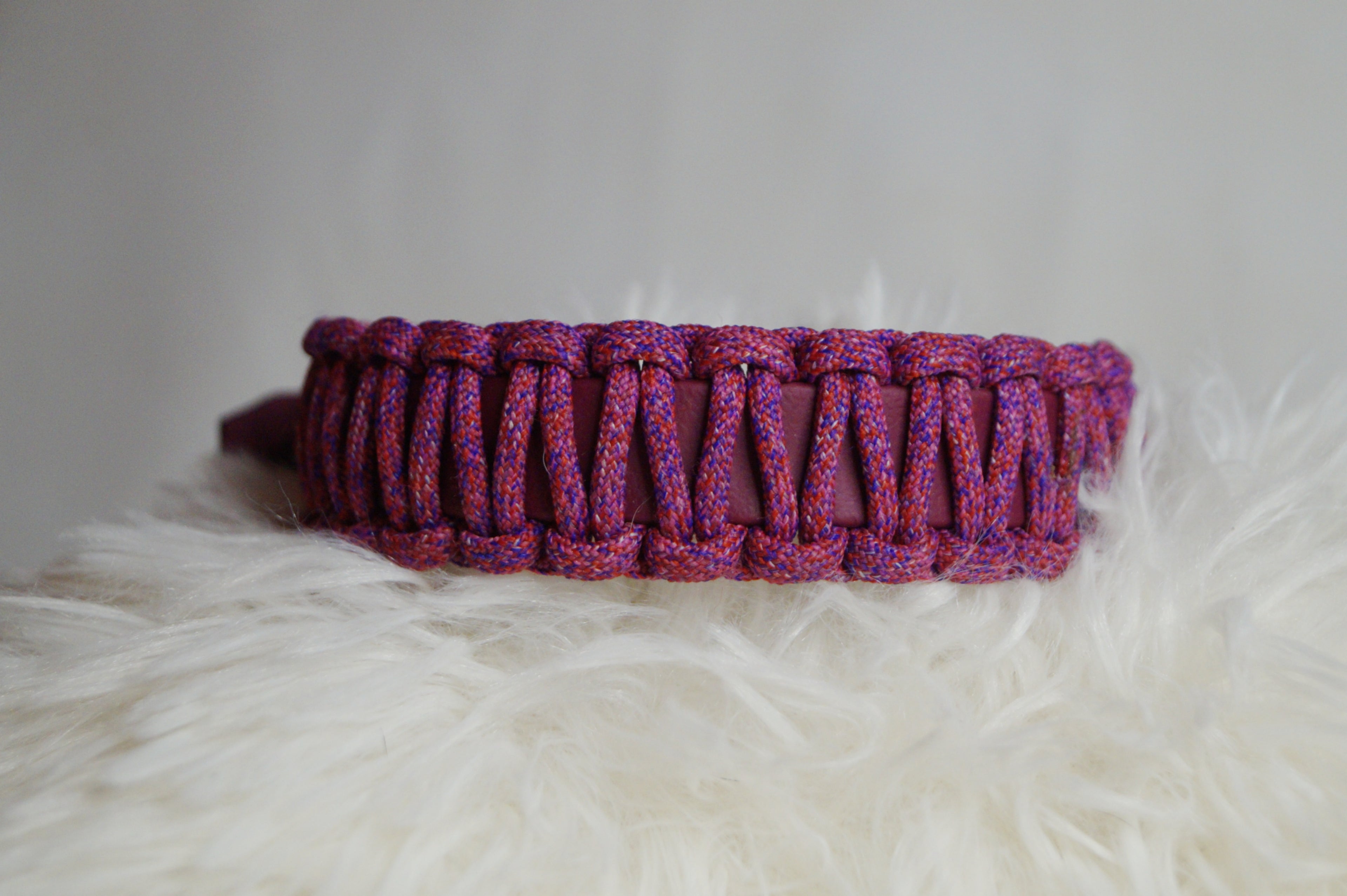 Collier Tressé Chien Paracorde Biothane - Hypoallergénique Ajustable Fait Main