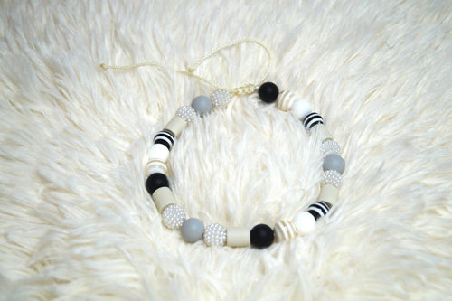 Collier Chien Antiparasitaire Perles EM Ajustable - Protection Naturelle Fait Main