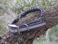 Collier Chien Réfléchissant Biothane - Sécurité Nocturne Imperméable Fait Main