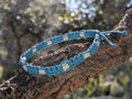 Collier Bleu pour Chien – Paracorde Tressé & Perles EM Antiparasitaires